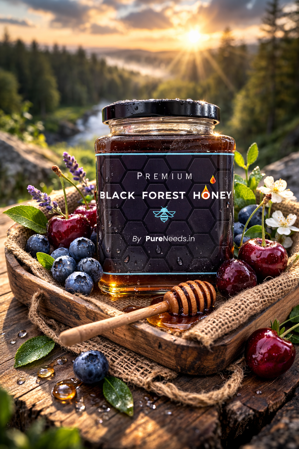 Raw BLACK FOREST HONEY By PureNeeds