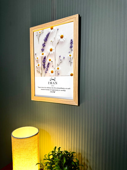 Shukr • Sabr • Iman • Tawakkul – Aesthetic Islamic Wall Art (Set of 4)